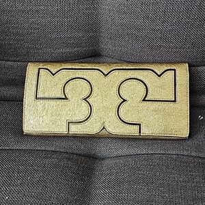 Tory Burch leather clutch